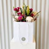 Posy Bouquet in Jar with Florist bag
