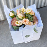 Posy Bouquet in Jar with Florist bag