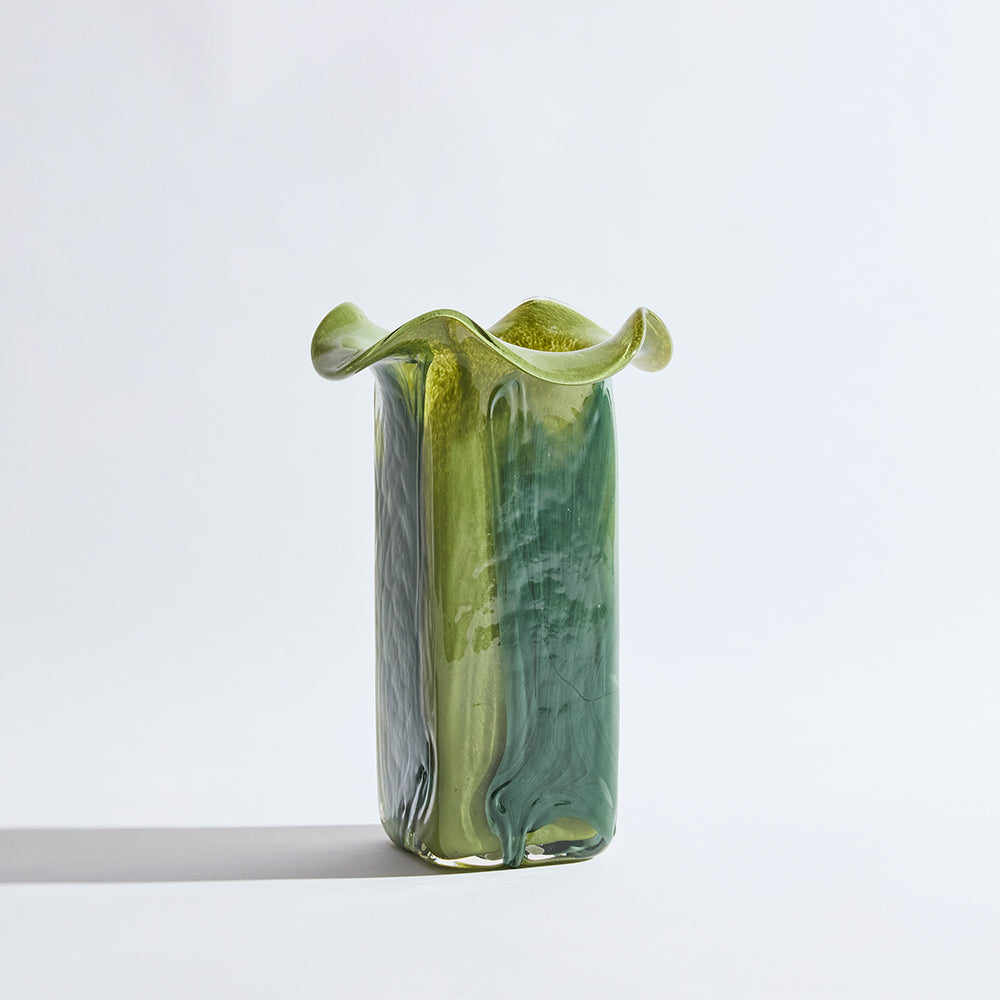 Cubism Green Vase KAS